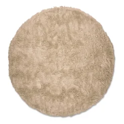 Tapis en laine Cloudy Ø160 cm, Beige