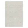 Tapis en laine Flock blanc nature, 170x240 cm