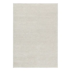 Tapis en laine Flock blanc nature, 200x300 cm