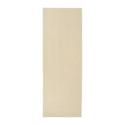 Tapis en laine Furrow blanc nature, 80x240 cm