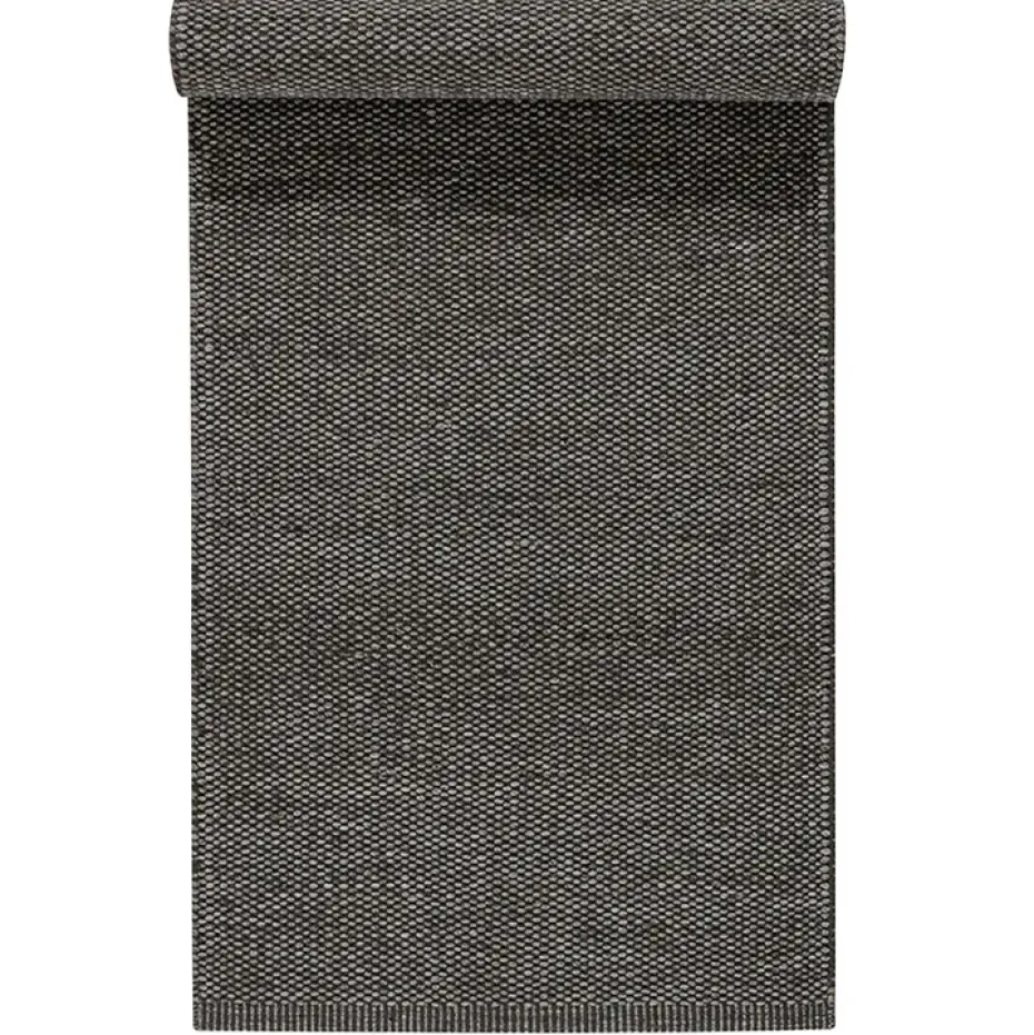 Tapis en laine Lea gris nature, 80 x 240cm