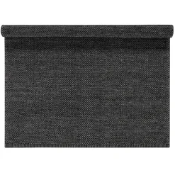Tapis en laine Lea noir, 170 x 240cm