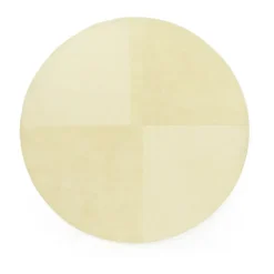 Tapis en laine Level rond, Jaune clair, Ø280 cm