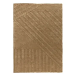 Tapis en laine Levels stripes beige, 200x300 cm