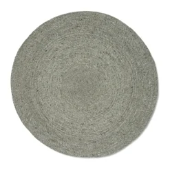 Tapis en laine Merino rond Ø240 cm, Green