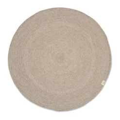 Tapis en laine Merino rond Ø240 cm, Oat