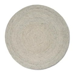 Tapis en laine Merino rond Ø240 cm, Concrete
