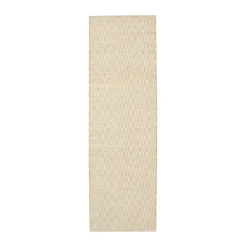 Tapis en laine Mohini 80x250 cm, Beige