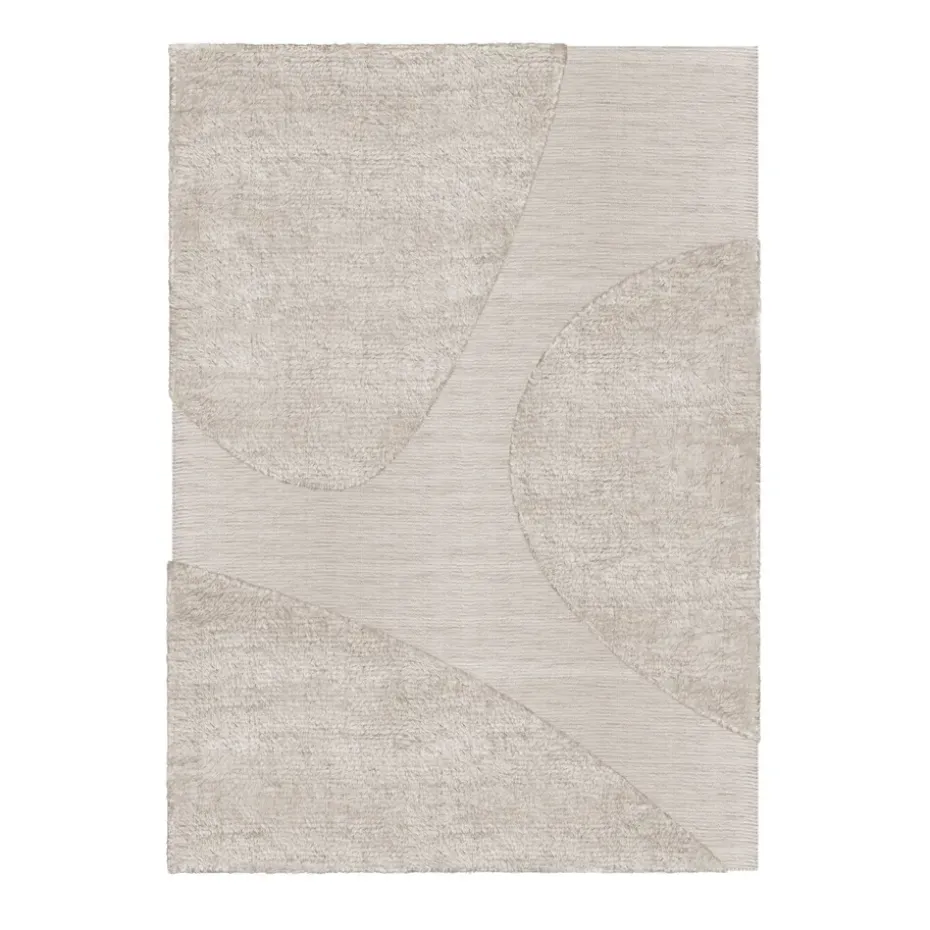 Tapis en laine Punja plasma 300x400 cm, Sable melange