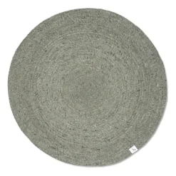 Tapis en laine rond Merino Ø160 cm, Green
