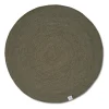 Tapis en laine rond Merino Ø160 cm, Dark green