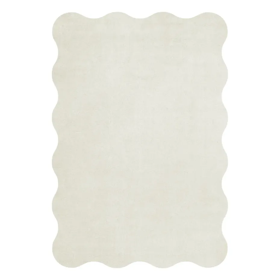 Tapis en laine Scallop 180x270 cm, Bone white