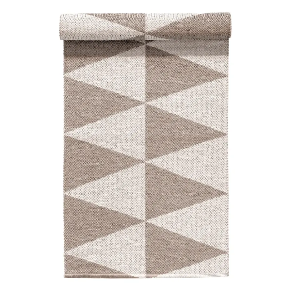 Tapis en plastique Rime greige, 70x150cm