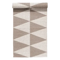 Tapis en plastique Rime greige, 70x200cm