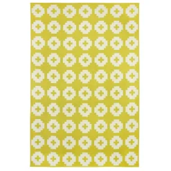 Tapis Flower sun (jaune), grand, 170x250 cm