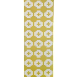 Tapis Flower sun (jaune), 70x150 cm