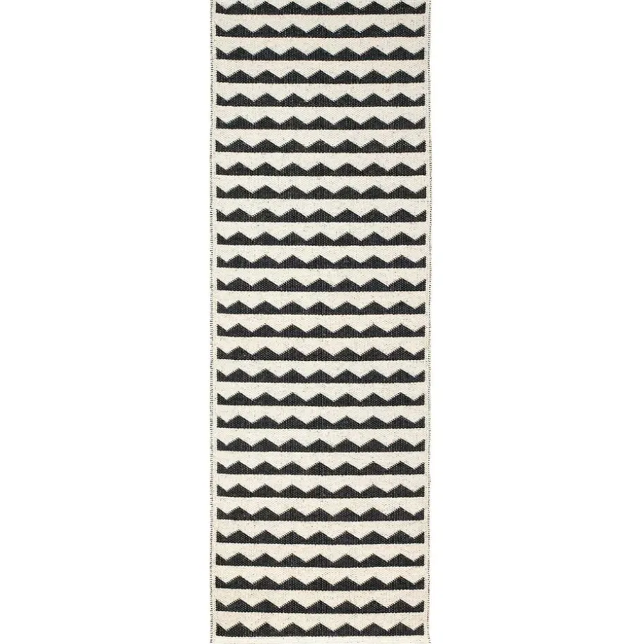 Tapis Gittan noir, 70x250 cm