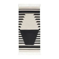 Tapis Iselin 70x140 cm, Black-off white