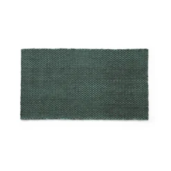 Tapis kelim Moiré 52x95 cm, Emerald green