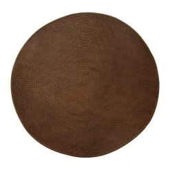 Tapis Knit Ø200 cm, Umber brown (Soft Rope)