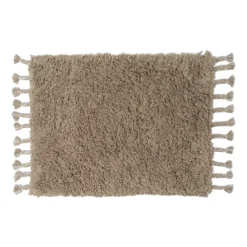 Tapis long pile Amass 70x50 cm, White Pepper