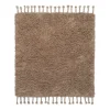 Tapis long pile Amass 140x140 cm, White Pepper