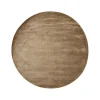 Tapis Lucens rond, mustard