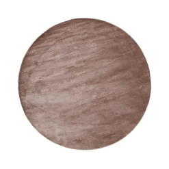 Tapis Lucens rond, rose