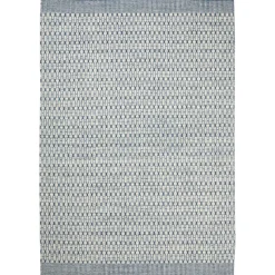 Tapis Mahi 200x300 cm, Blanc cassé – bleu