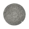 Tapis Merino rond, granite, 200 cmn
