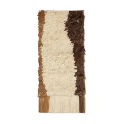 Tapis mural Edge Wall 50x110 cm, Blanc cassé-Café