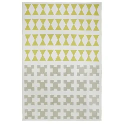 Tapis Paris, jaune-gris