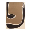 Tapis Pose, Coffee-off white, 140x200 cm