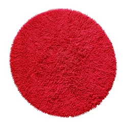 Tapis Rasta rond Ø120cm, Rouge