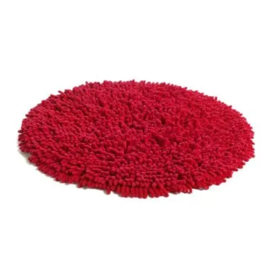Tapis Rasta rond, rouge