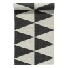 Tapis Rime noir, 70x150 cm