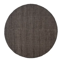 Tapis rond Asko, Black, Ø240 cm
