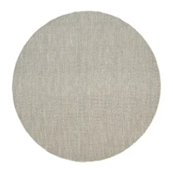 Tapis rond Asko, Taupe, Ø240 cm