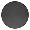 Tapis rond en sisal noir Jenny, Noir Ø250 cm