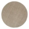 Tapis rond en sisal noir Jenny, Natural grey Ø 250 cm