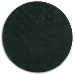 Tapis rond Row Ø200 cm, Vert foncé