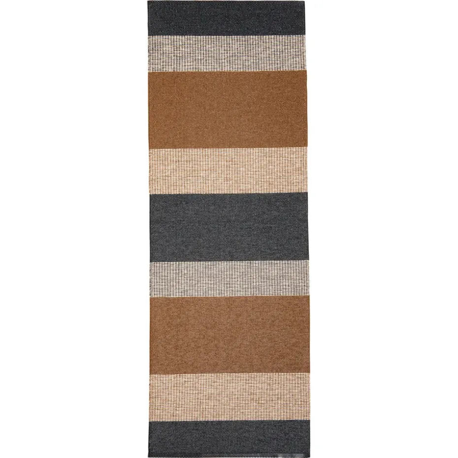 Tapis Seasons cacao (marron-noir), 70x300 cm