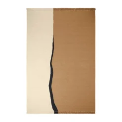 Tapis Soil Kelim, Dark sand-off white, 200x300 cm