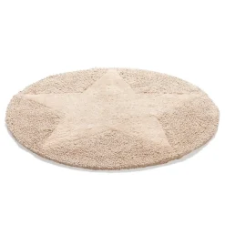 Tapis Star rond, écru