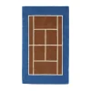 Tapis Tennis, Caramel-Bleu optique, 88x150 cm