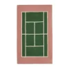 Tapis Tennis, Vert-rose, 88x150 cm