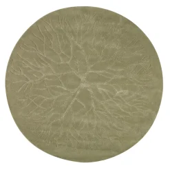 Tapis tissé à la main nid d'oiseau Ø 220 cm, vert hiver