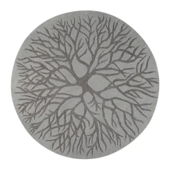 Tapis tissé à la main nid d'oiseau Ø 220 cm, MD Grey