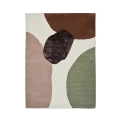 Tapis Topaz, ivory/green, 170x230 cm