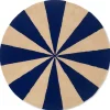 Tapis touffeté à la main Arch Ø130 cm, Bright blue-Off white